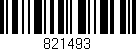 Código de barras (EAN, GTIN, SKU, ISBN): '821493'