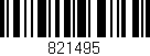 Código de barras (EAN, GTIN, SKU, ISBN): '821495'