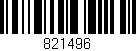Código de barras (EAN, GTIN, SKU, ISBN): '821496'