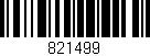 Código de barras (EAN, GTIN, SKU, ISBN): '821499'