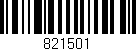 Código de barras (EAN, GTIN, SKU, ISBN): '821501'