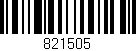 Código de barras (EAN, GTIN, SKU, ISBN): '821505'