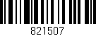 Código de barras (EAN, GTIN, SKU, ISBN): '821507'