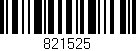 Código de barras (EAN, GTIN, SKU, ISBN): '821525'