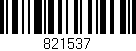 Código de barras (EAN, GTIN, SKU, ISBN): '821537'