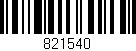 Código de barras (EAN, GTIN, SKU, ISBN): '821540'