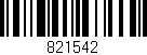 Código de barras (EAN, GTIN, SKU, ISBN): '821542'