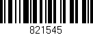 Código de barras (EAN, GTIN, SKU, ISBN): '821545'