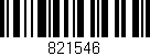 Código de barras (EAN, GTIN, SKU, ISBN): '821546'