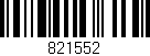Código de barras (EAN, GTIN, SKU, ISBN): '821552'