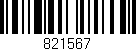 Código de barras (EAN, GTIN, SKU, ISBN): '821567'