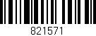 Código de barras (EAN, GTIN, SKU, ISBN): '821571'