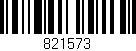 Código de barras (EAN, GTIN, SKU, ISBN): '821573'