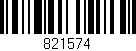 Código de barras (EAN, GTIN, SKU, ISBN): '821574'