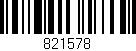 Código de barras (EAN, GTIN, SKU, ISBN): '821578'