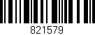 Código de barras (EAN, GTIN, SKU, ISBN): '821579'