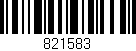 Código de barras (EAN, GTIN, SKU, ISBN): '821583'