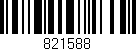 Código de barras (EAN, GTIN, SKU, ISBN): '821588'
