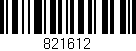 Código de barras (EAN, GTIN, SKU, ISBN): '821612'
