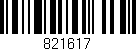 Código de barras (EAN, GTIN, SKU, ISBN): '821617'