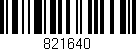 Código de barras (EAN, GTIN, SKU, ISBN): '821640'