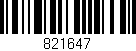 Código de barras (EAN, GTIN, SKU, ISBN): '821647'