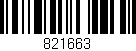 Código de barras (EAN, GTIN, SKU, ISBN): '821663'