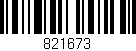 Código de barras (EAN, GTIN, SKU, ISBN): '821673'