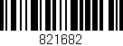 Código de barras (EAN, GTIN, SKU, ISBN): '821682'