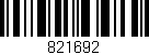 Código de barras (EAN, GTIN, SKU, ISBN): '821692'