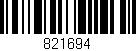 Código de barras (EAN, GTIN, SKU, ISBN): '821694'