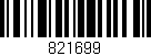 Código de barras (EAN, GTIN, SKU, ISBN): '821699'