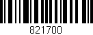 Código de barras (EAN, GTIN, SKU, ISBN): '821700'