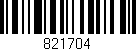Código de barras (EAN, GTIN, SKU, ISBN): '821704'