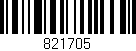 Código de barras (EAN, GTIN, SKU, ISBN): '821705'
