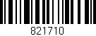 Código de barras (EAN, GTIN, SKU, ISBN): '821710'