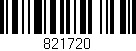 Código de barras (EAN, GTIN, SKU, ISBN): '821720'