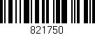 Código de barras (EAN, GTIN, SKU, ISBN): '821750'