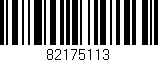 Código de barras (EAN, GTIN, SKU, ISBN): '82175113'