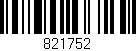 Código de barras (EAN, GTIN, SKU, ISBN): '821752'