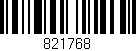 Código de barras (EAN, GTIN, SKU, ISBN): '821768'