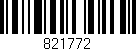 Código de barras (EAN, GTIN, SKU, ISBN): '821772'