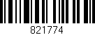 Código de barras (EAN, GTIN, SKU, ISBN): '821774'