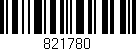 Código de barras (EAN, GTIN, SKU, ISBN): '821780'