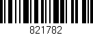 Código de barras (EAN, GTIN, SKU, ISBN): '821782'