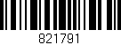Código de barras (EAN, GTIN, SKU, ISBN): '821791'