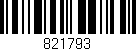 Código de barras (EAN, GTIN, SKU, ISBN): '821793'