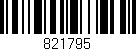 Código de barras (EAN, GTIN, SKU, ISBN): '821795'