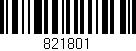 Código de barras (EAN, GTIN, SKU, ISBN): '821801'