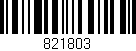 Código de barras (EAN, GTIN, SKU, ISBN): '821803'